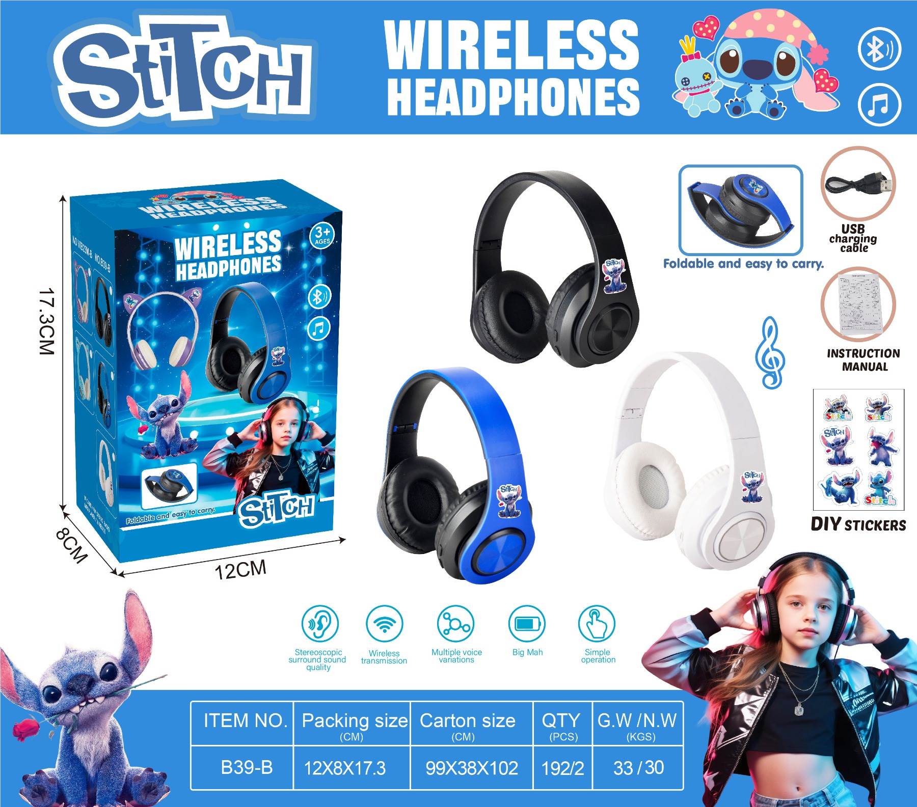 MP3 Bluetooth наушники Stillihead Series