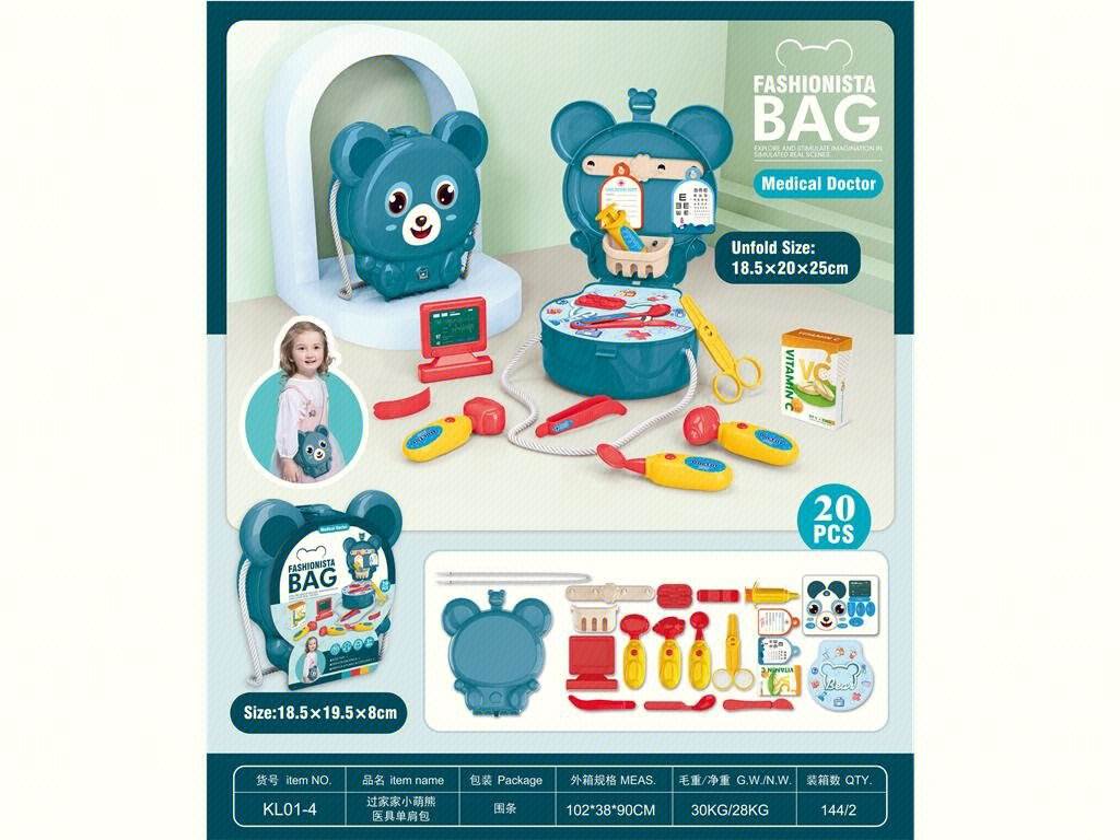 Игровой набор доктора "Мишка": сумка, инструменты