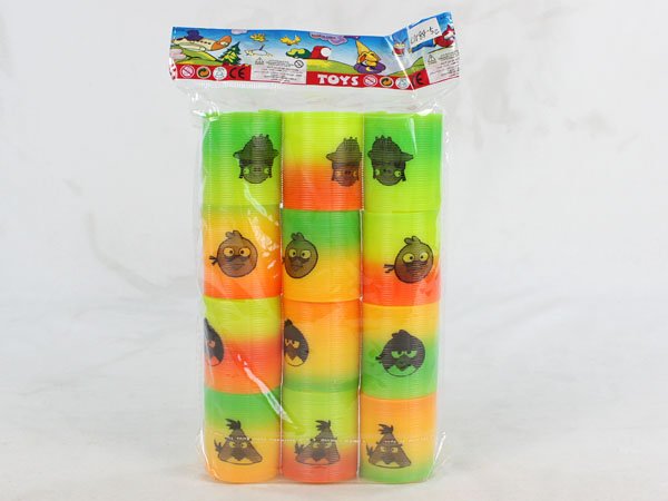 Радужные пружинки "Angry Birds", 12 шт.