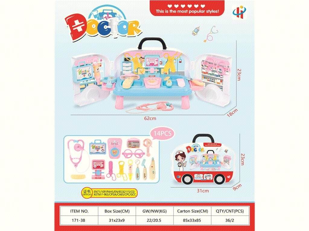 Игровой набор "Автобус доктора" с медицинскими инструментами