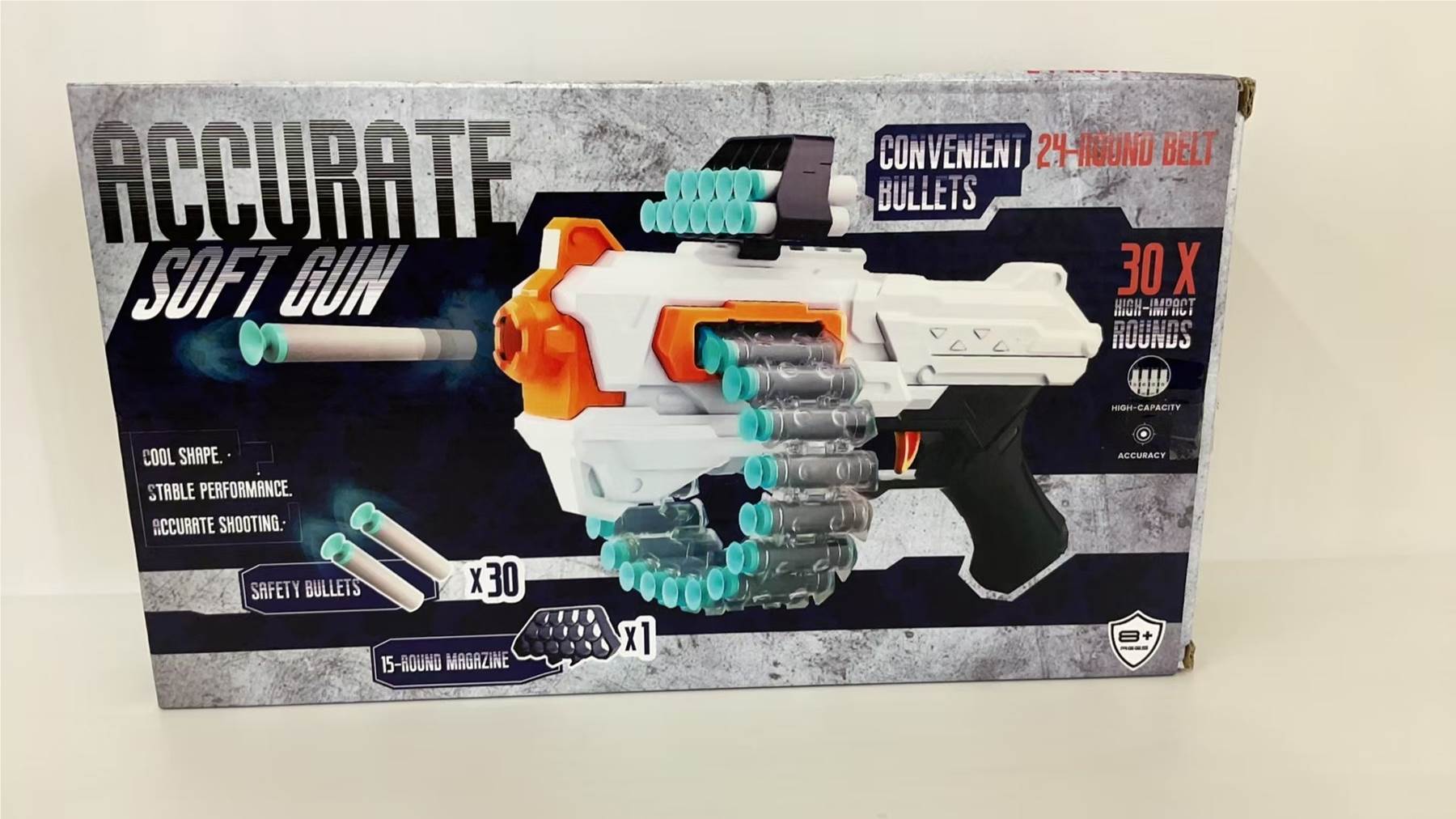 Игрушечный пистолет с мягкими пулями SOFT SHELL GUN