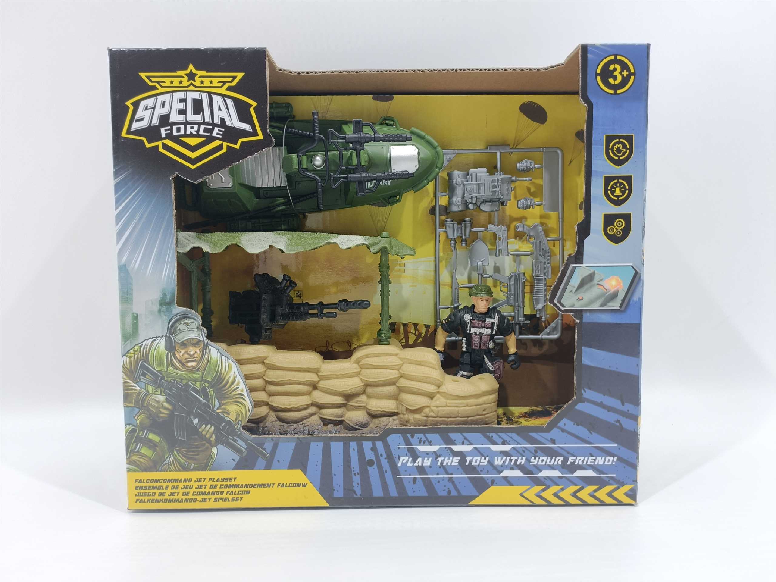 Военный набор игрушек: солдатики, техника