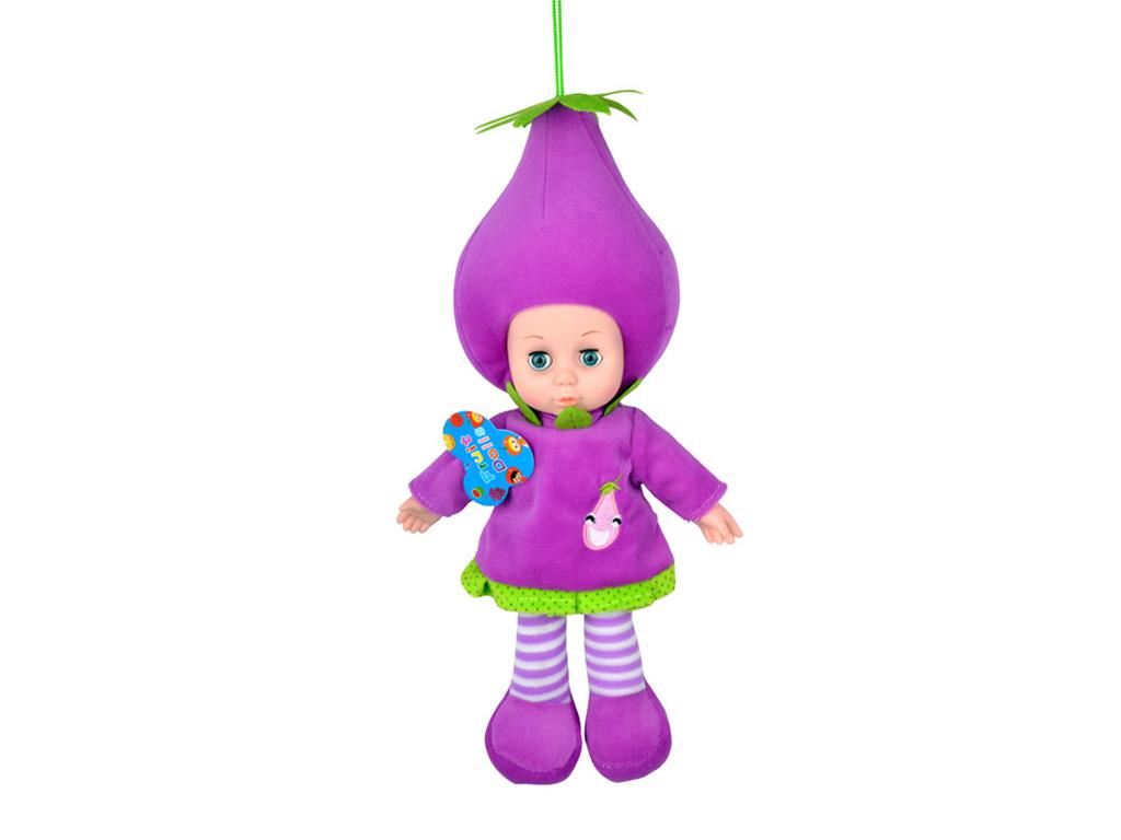 Мягкая игрушка Баклажан 35 см с музыкой