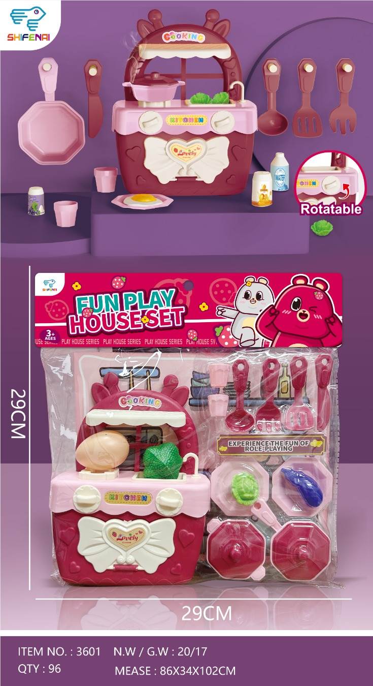 Игровой набор "Мишка-клубничка и столик"