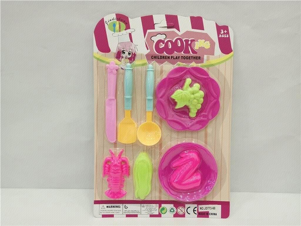 Игровой набор посуды и продуктов, детская кухня