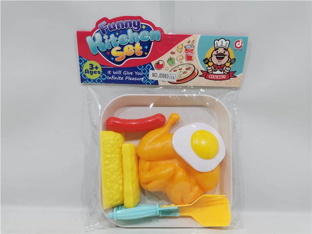 Игровой набор продуктов и посуды для детской кухни