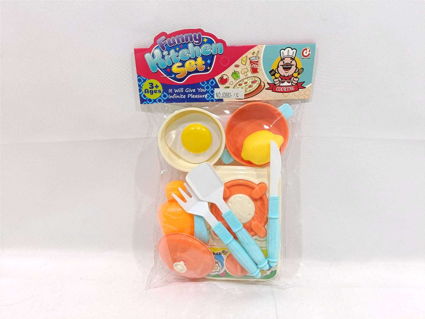 Игровой набор посуды и продуктов для детской кухни