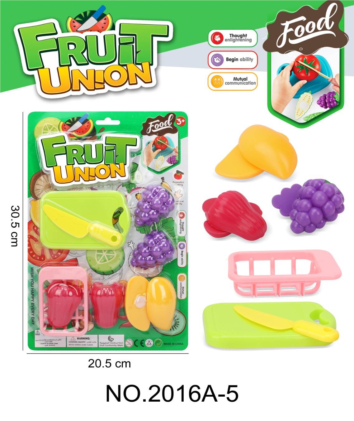 Фрукты на липучках "Fruit Chicele", набор для сюжетно-ролевых игр