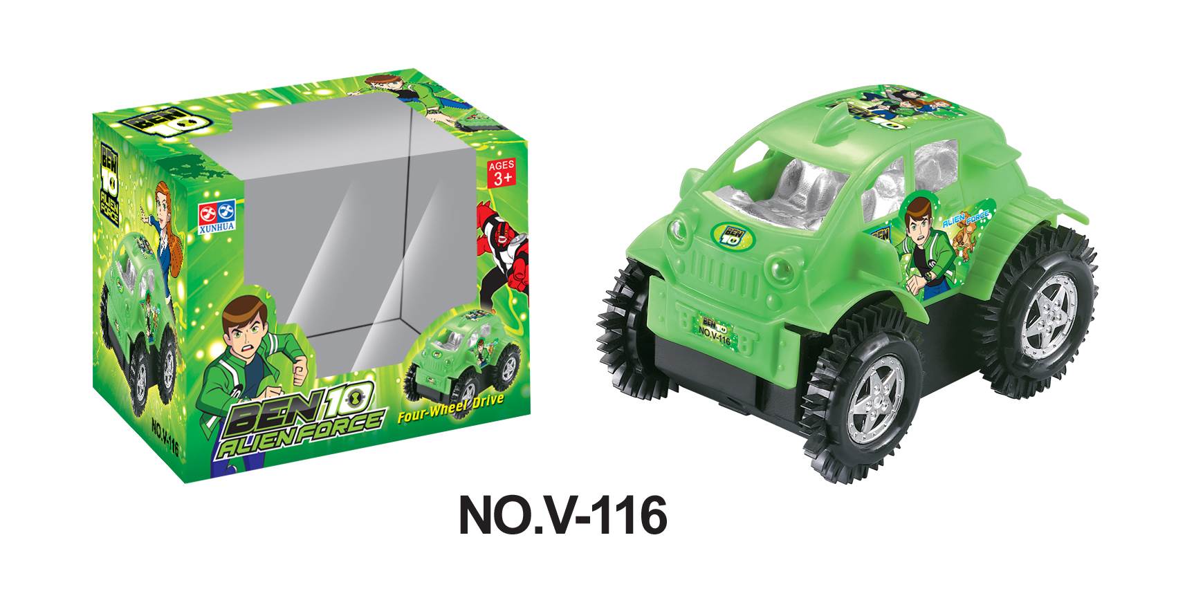 Электрический перевертыш Ben10, трюковая машинка