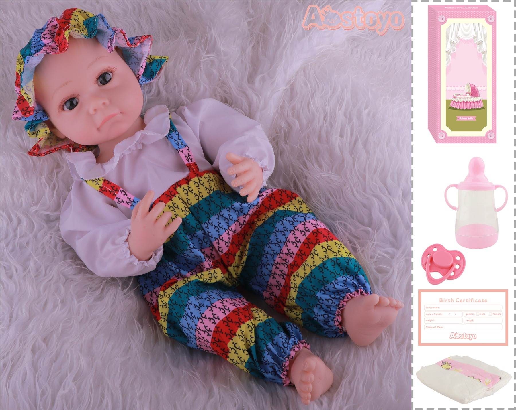Реалистичная кукла-реборн 55 см