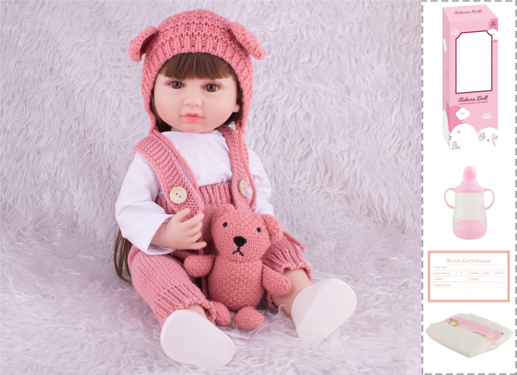 Реалистичная кукла-реборн 55 см