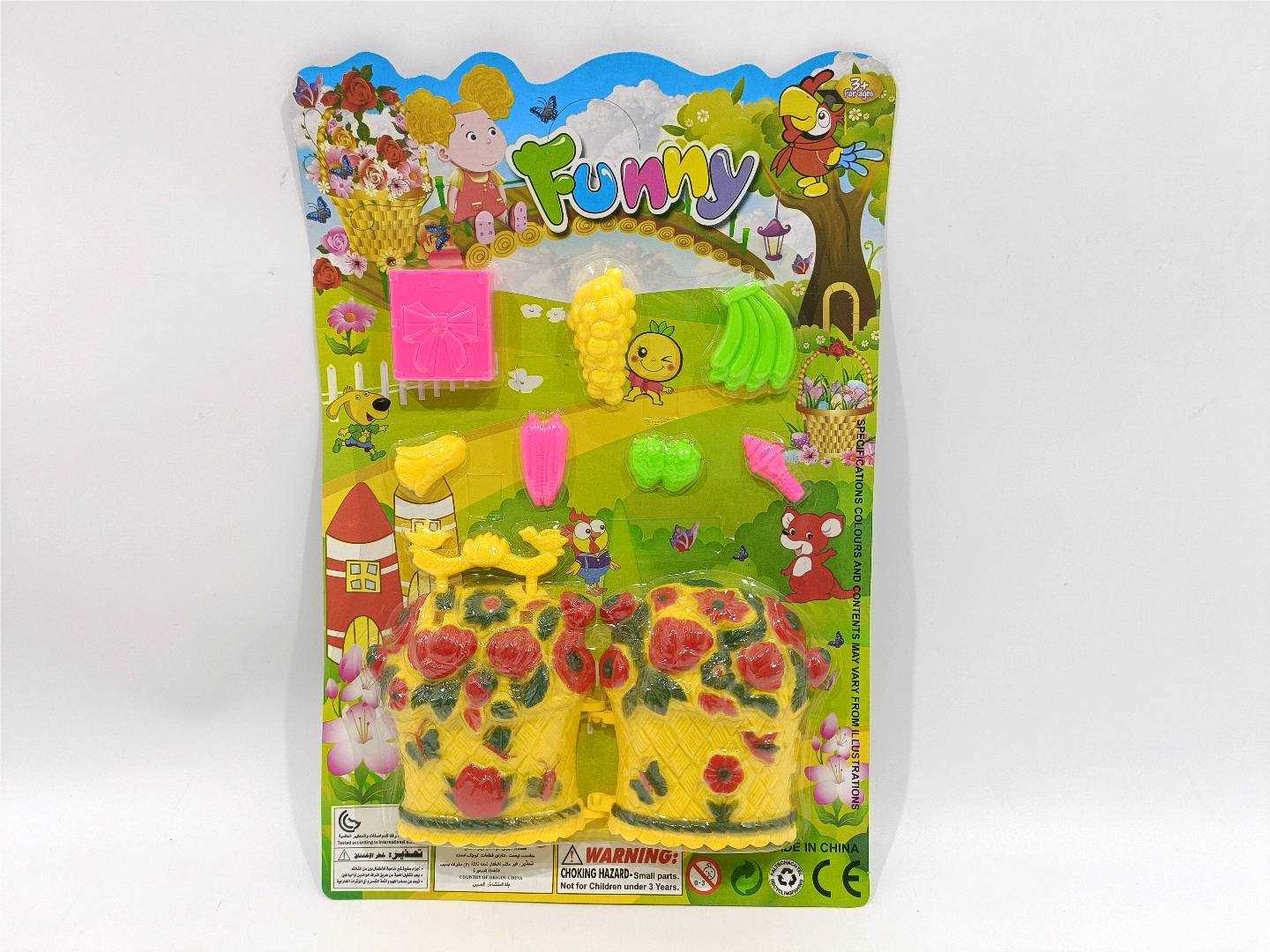 Игровой домик-корзинка с цветами