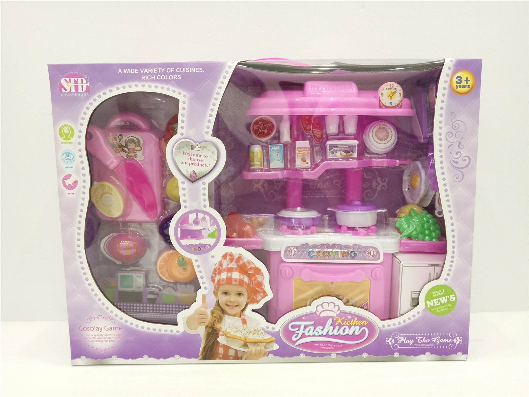 Игровой кухонный стол с фруктами, 18 шт/кор