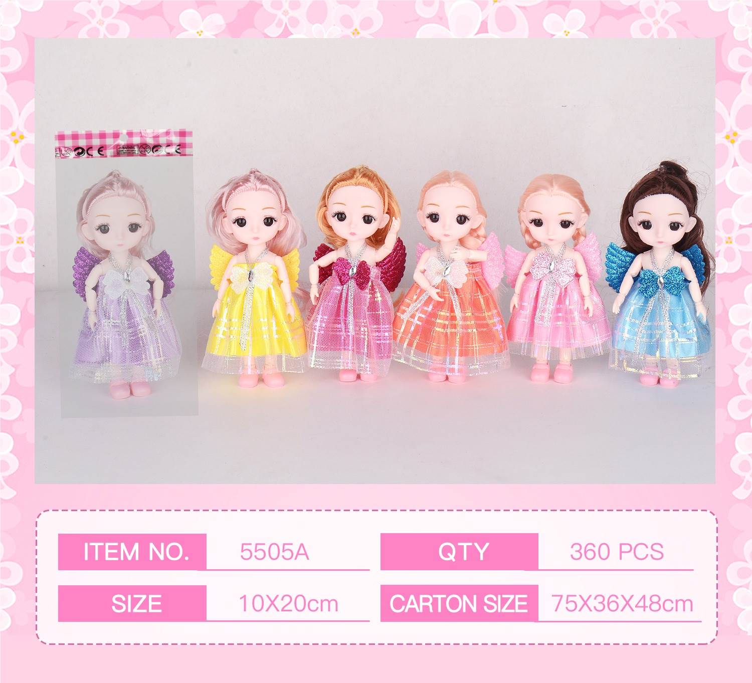 Кукла 6 дюймов (15 см), тип Барби, оптом