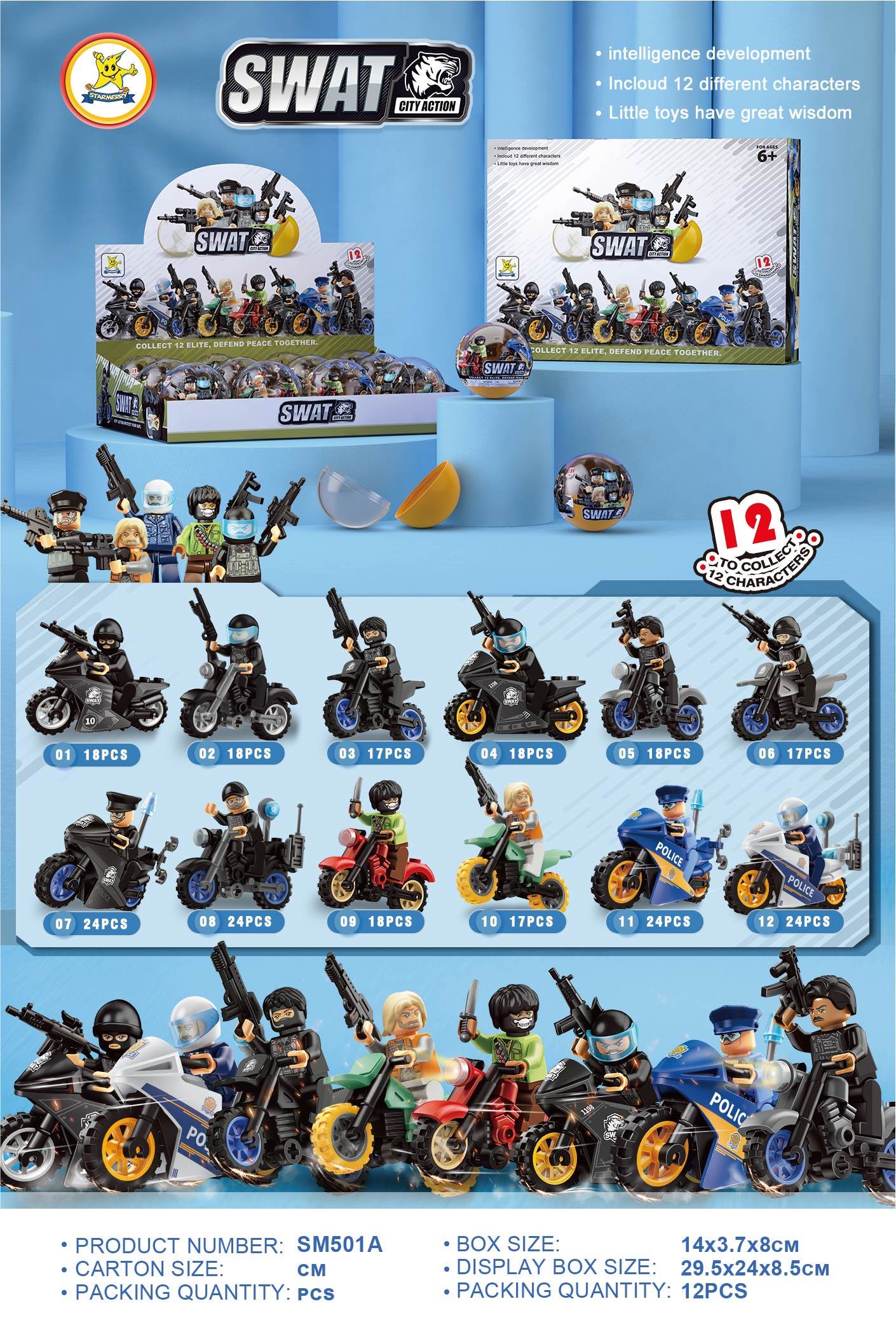 Конструктор мотоцикл Lego-типа, мелкие детали, DIY