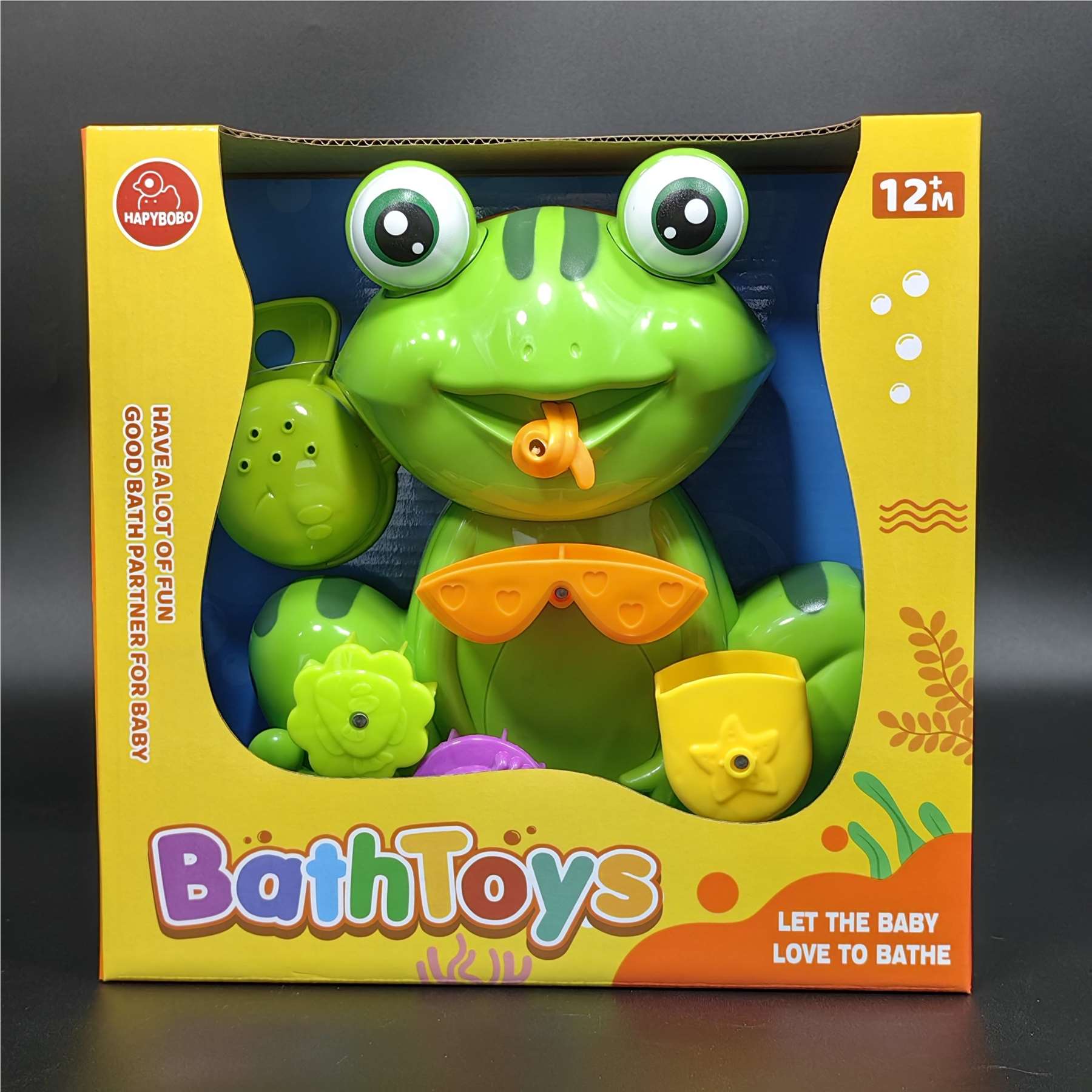 Игрушки для ванной Лягушка, водные забавы для малышей