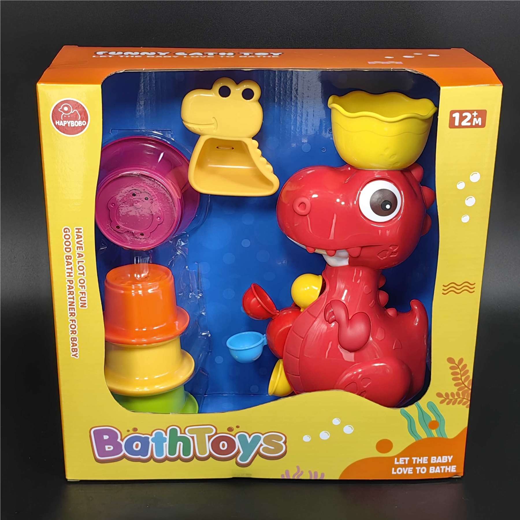 Игрушки для ванной "Динозавры": пазл, водные игры