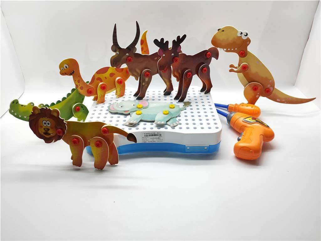 3D Пазл "Животные": Развивающая настольная игра
