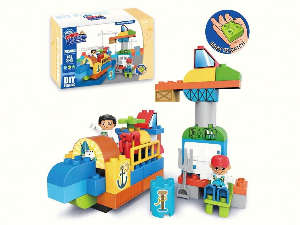 Конструктор "Грузовой Порт", совместимый с LEGO, 56 дет.