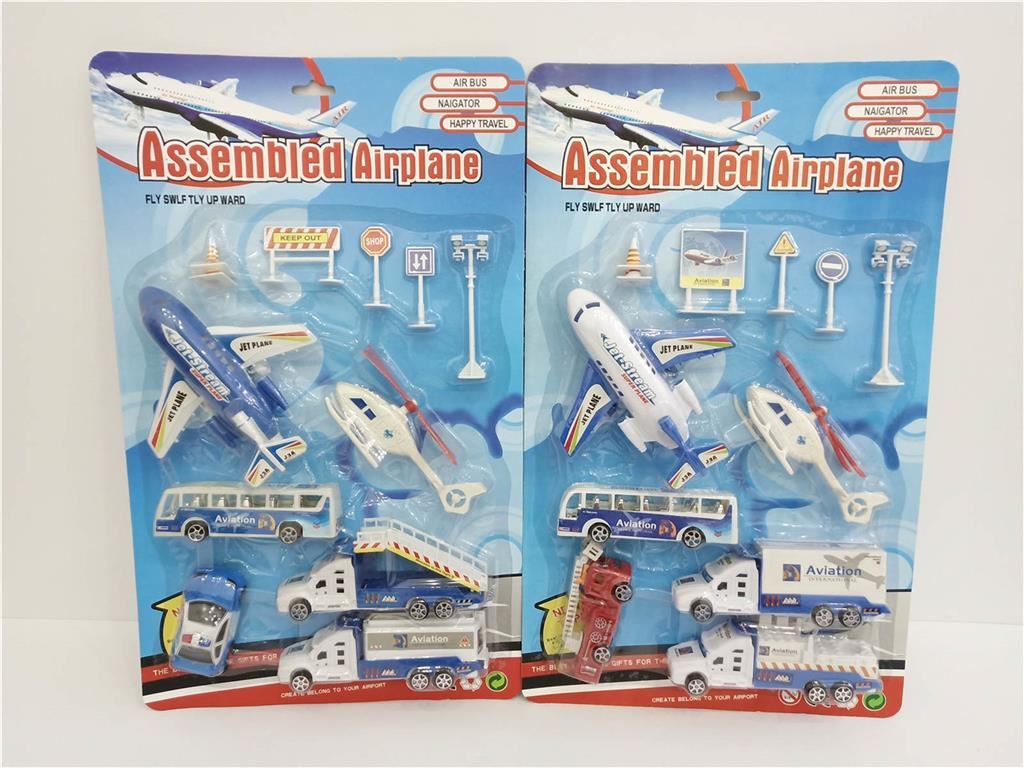 Игровой набор "Аэропорт": самолет, машинки, аксессуары
