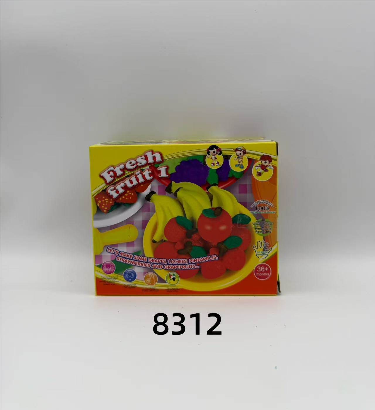 Цветная масса для лепки, 96 шт в коробке