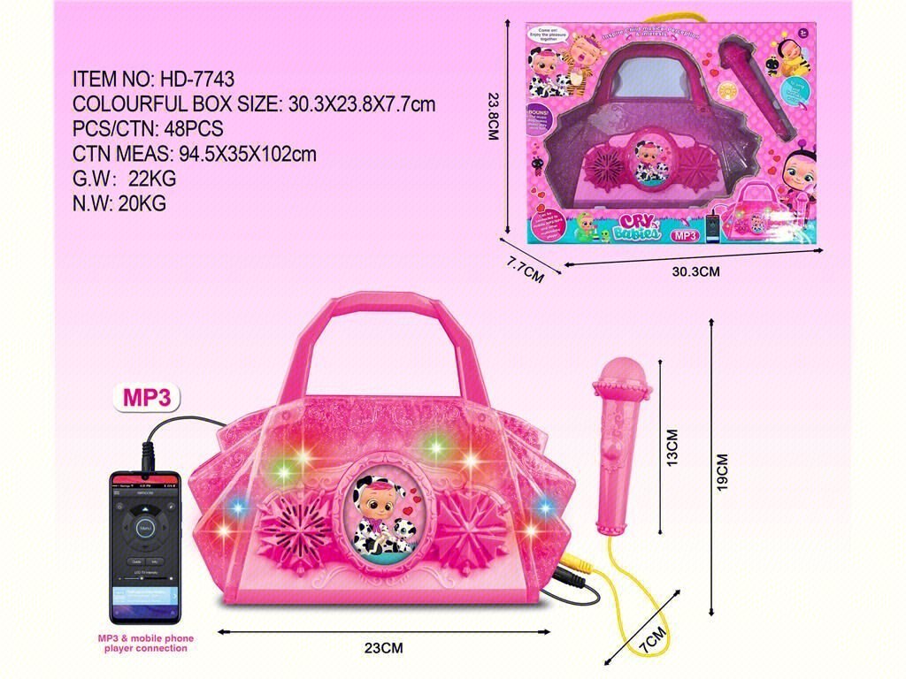 Светящаяся сумочка-игрушка SUPER LIGHTING HANDBAG оптом