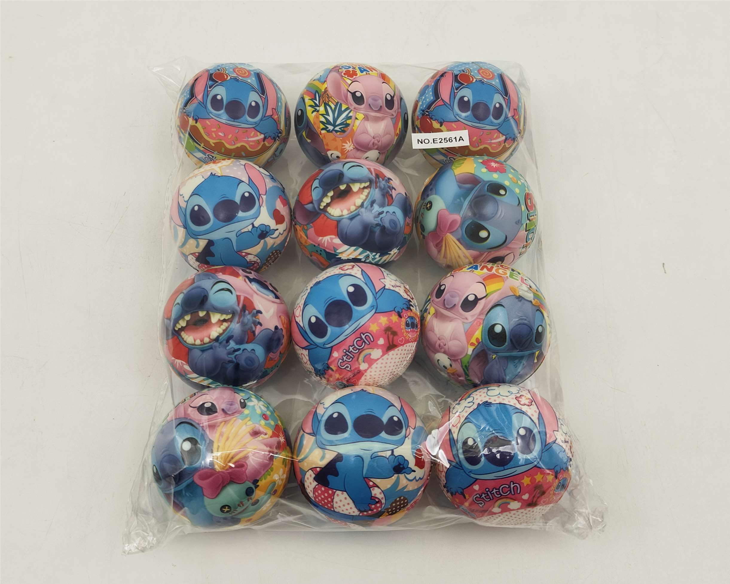 Мячики Stitch PU 6.3 см, 12 шт.