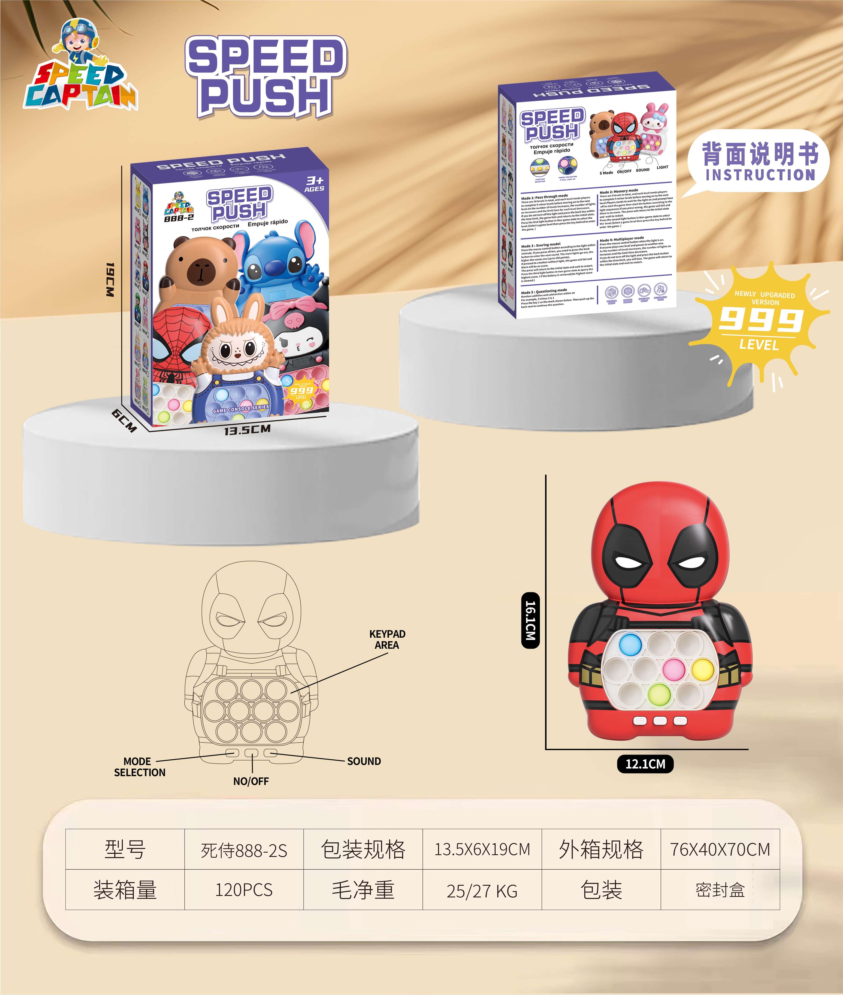 Игра-головоломка Deadpool Speed Push