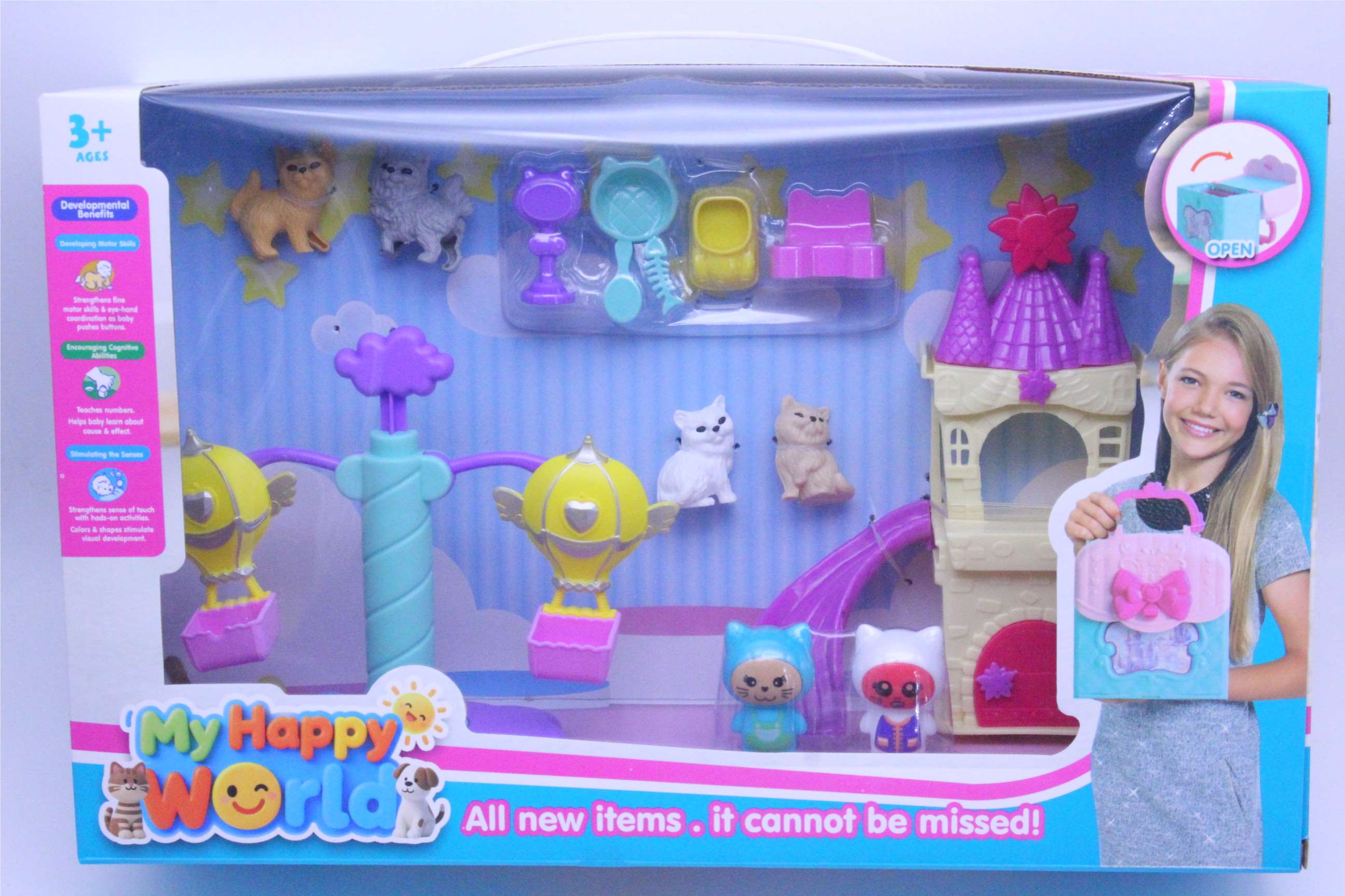 Игровой набор Замок с горкой (2 цвета)
