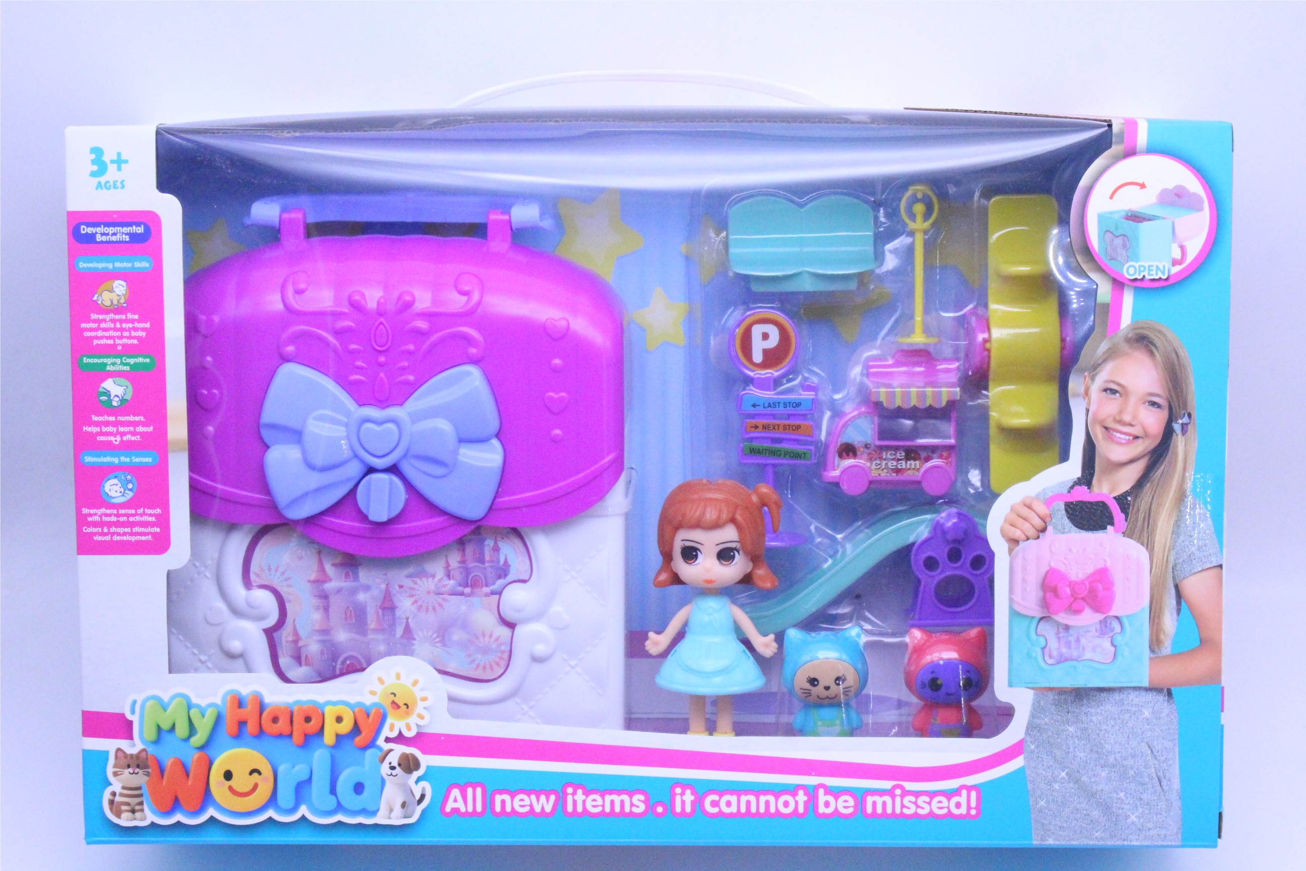 Игровой набор Вилла в чемодане с горкой (2 цвета)