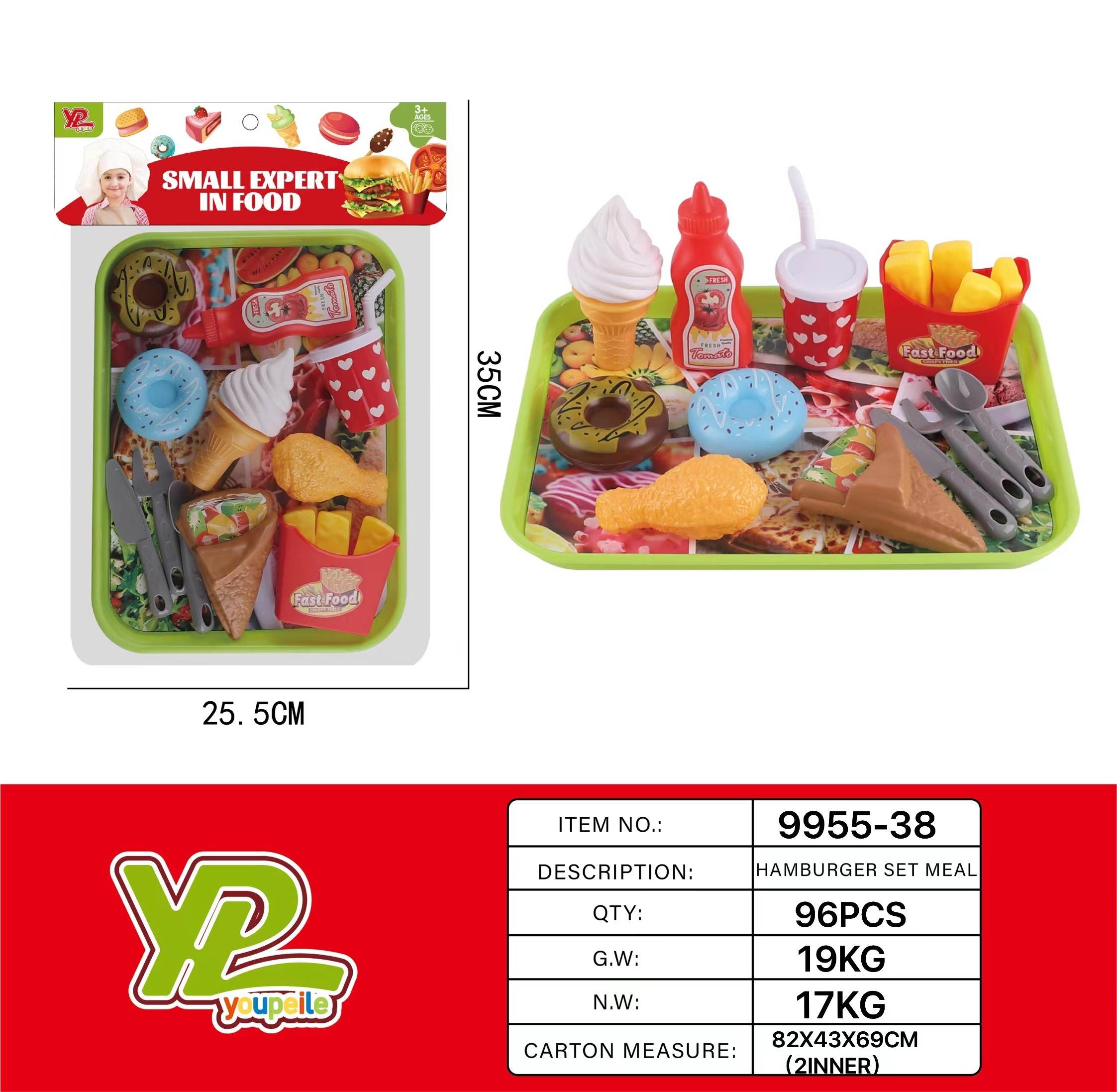 Игровой набор "Донат и картошка фри"