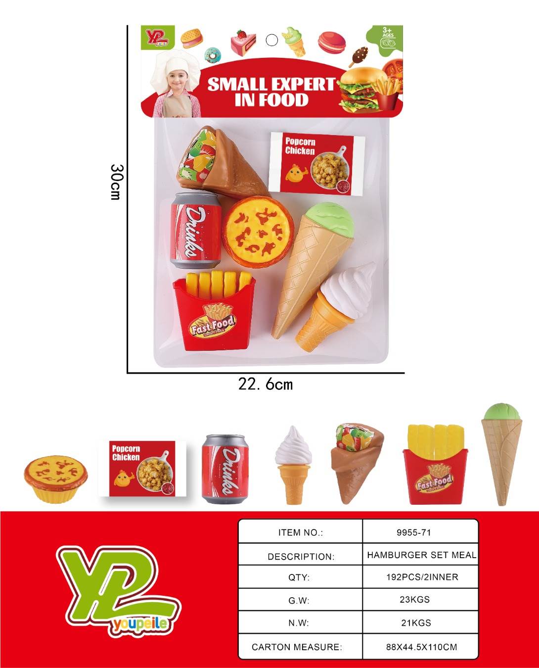 Игровой набор "Картошка фри и куриные наггетсы"