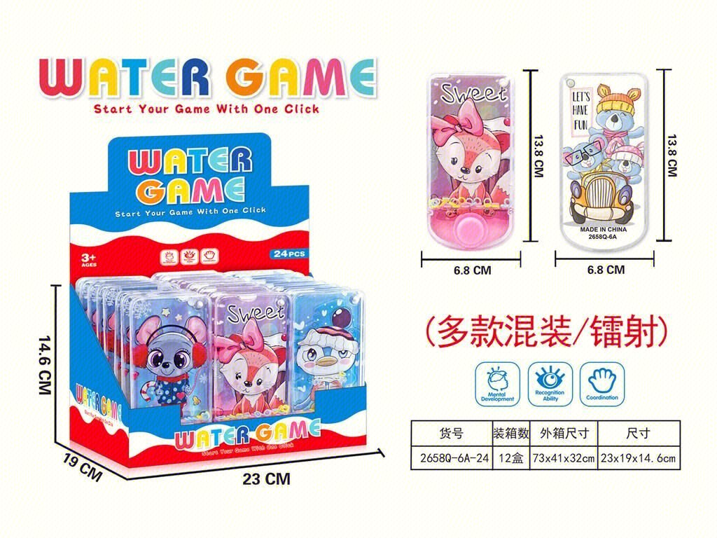 Водяная игрушка-брызгалка "Мультяшки", 24 шт.