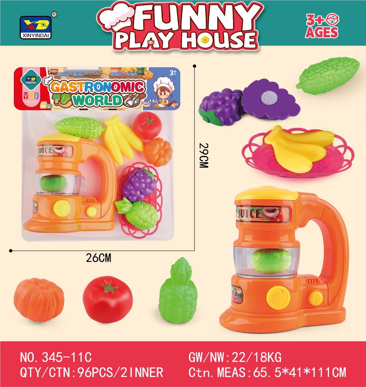 Игровой набор "Дом": фрукты, кухонная техника
