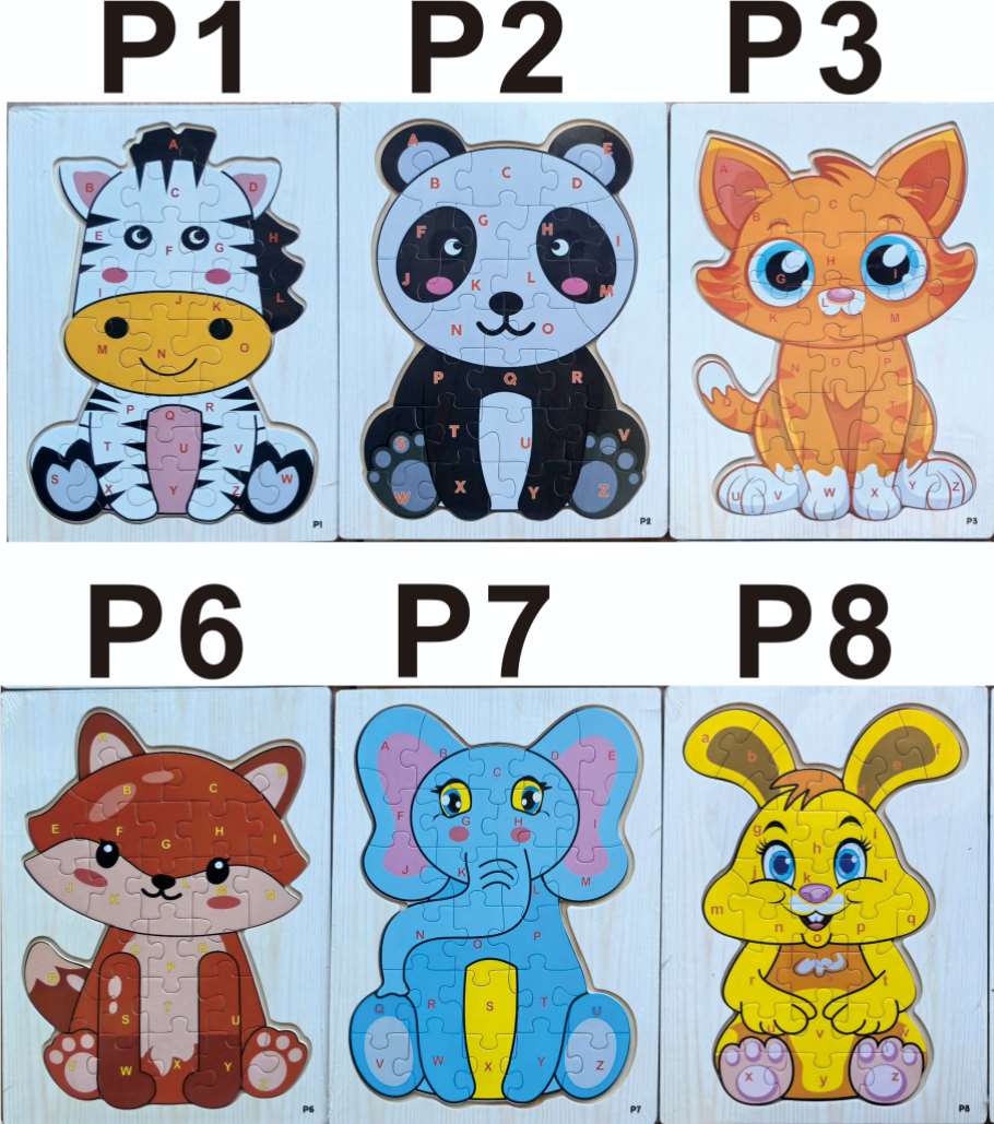 Плоские фигурки животных, 10 шт.