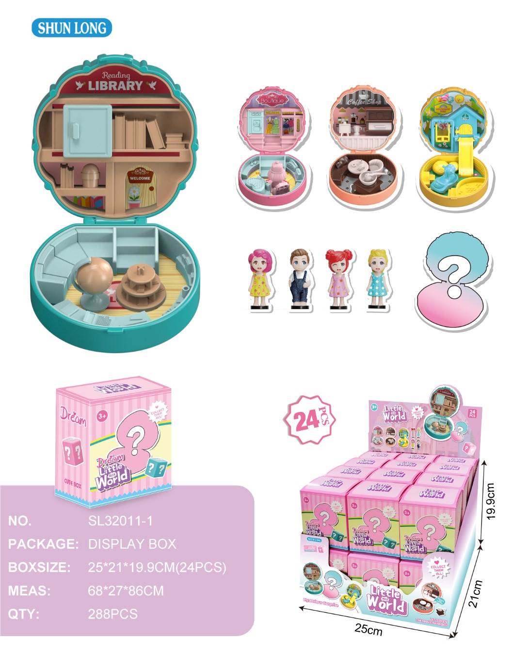 Микро-игрушки для сюжетно-ролевых игр (12 шт)