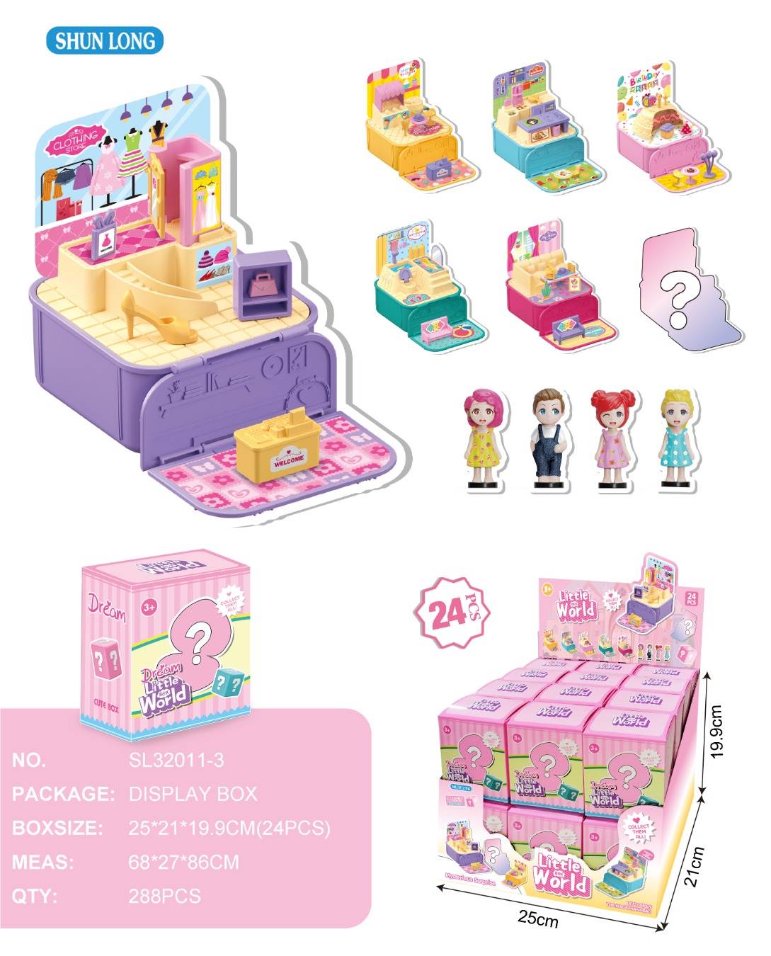 Микро-игрушки для сюжетно-ролевых игр (12 шт)