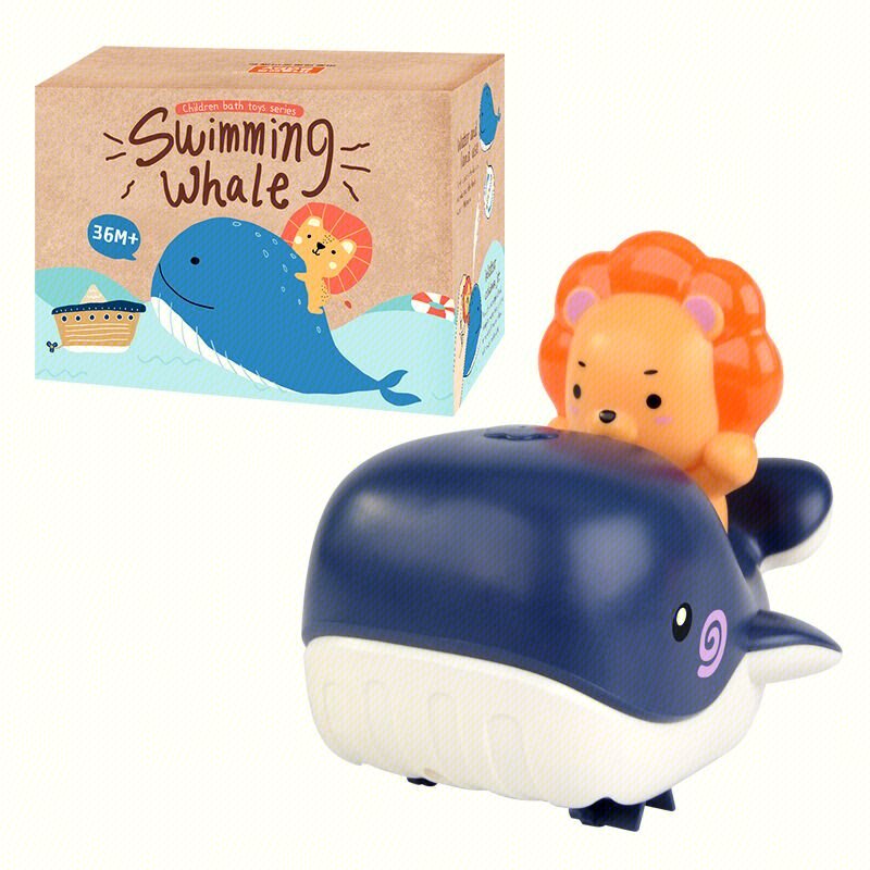 Заводная игрушка для ванной: кит, лев, медвежонок