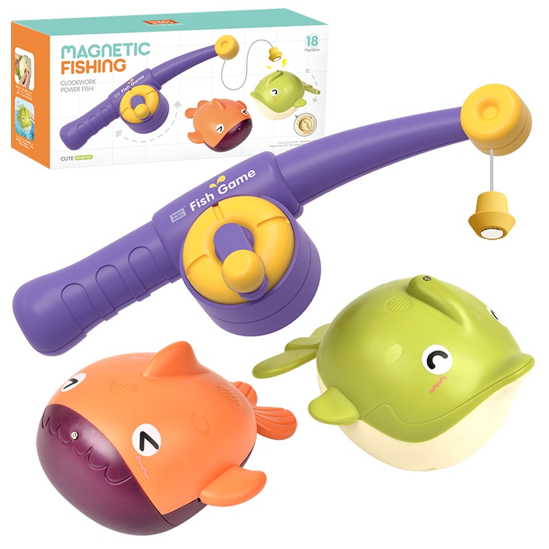 Набор заводных игрушек для ванной: рыбалка