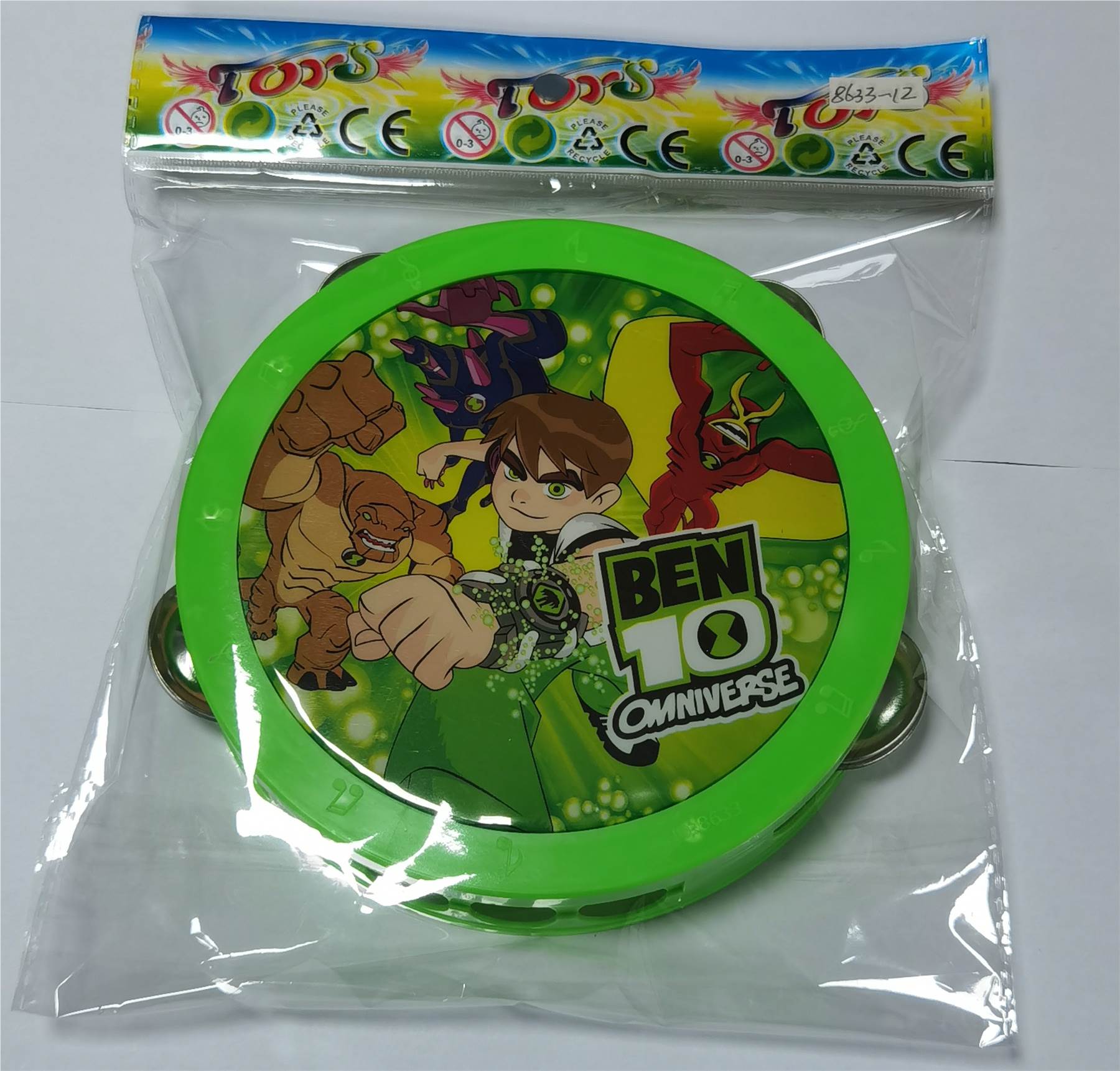 Бубен детский Ben10, музыкальный инструмент