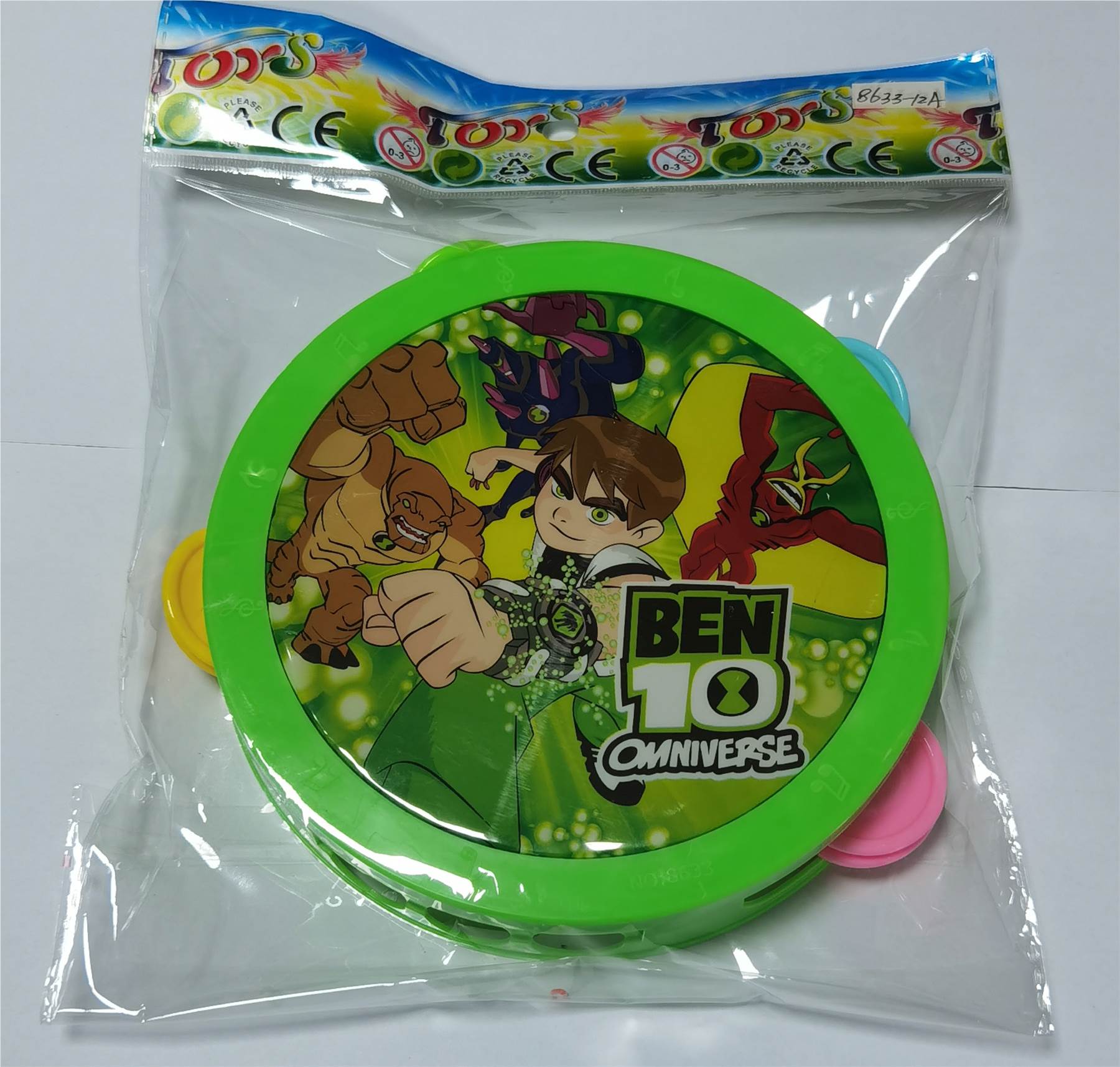 Бубен детский Ben10, музыкальный инструмент