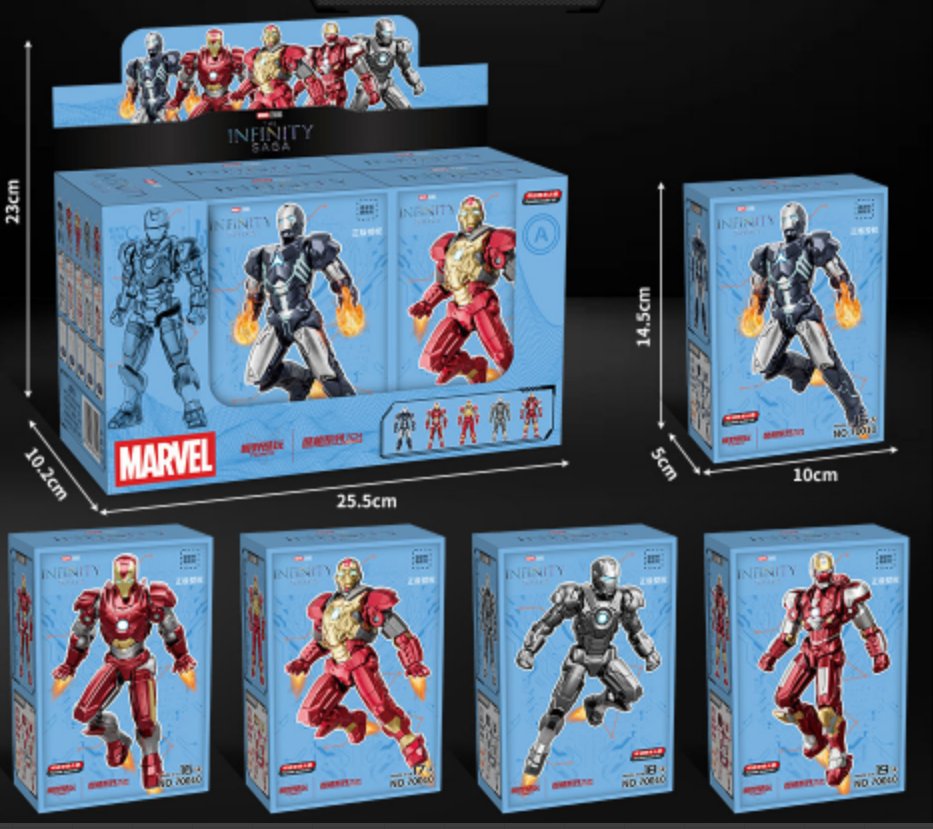 Конструктор Marvel Iron Man, фигурка, Lego-совместимый
