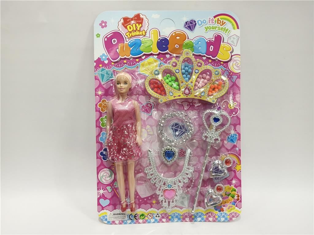 Набор бусин Barbie (корона), развивающая игрушка
