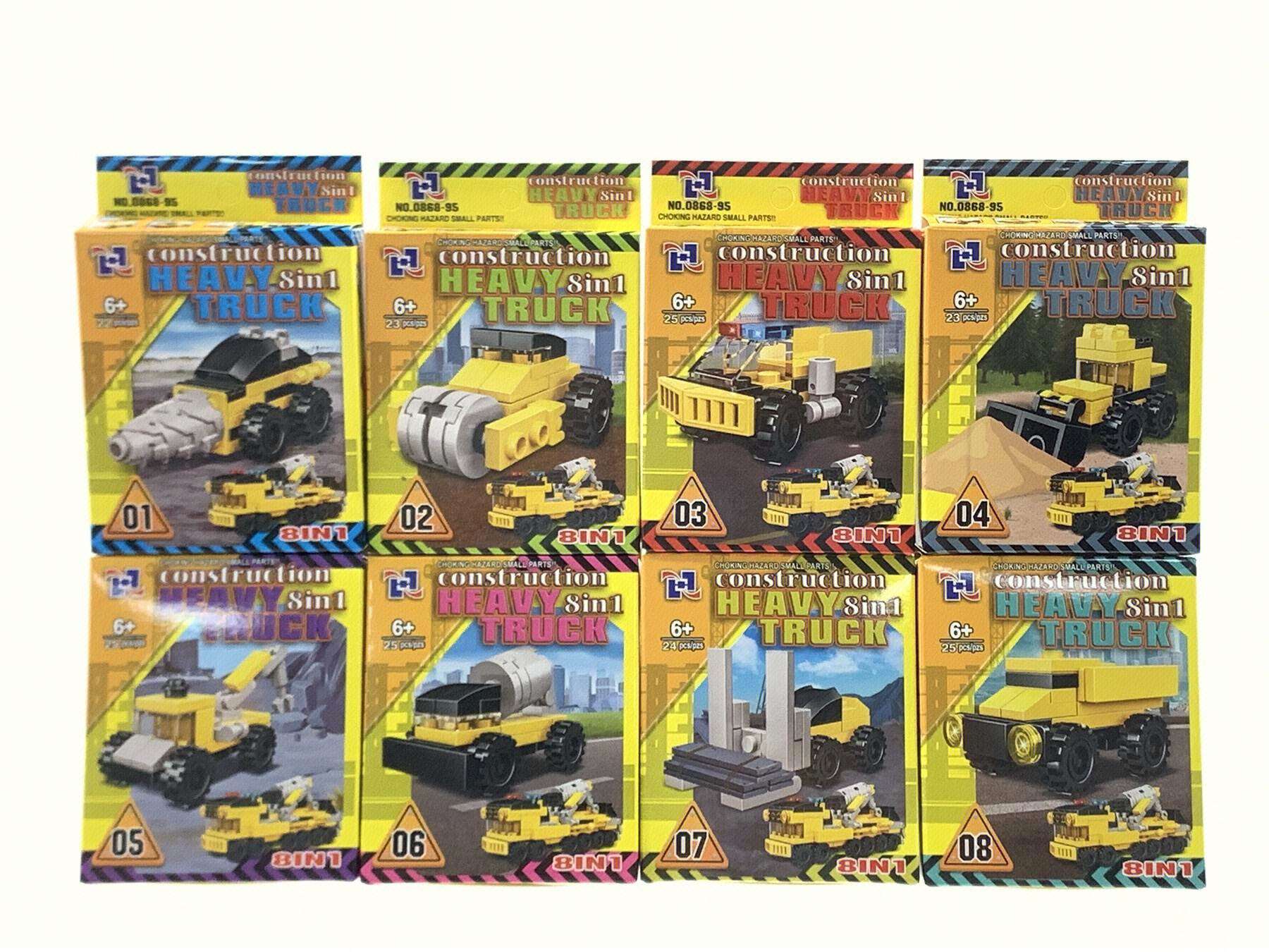 Конструктор 工程车: строительная техника, мелкий блок, 576 шт