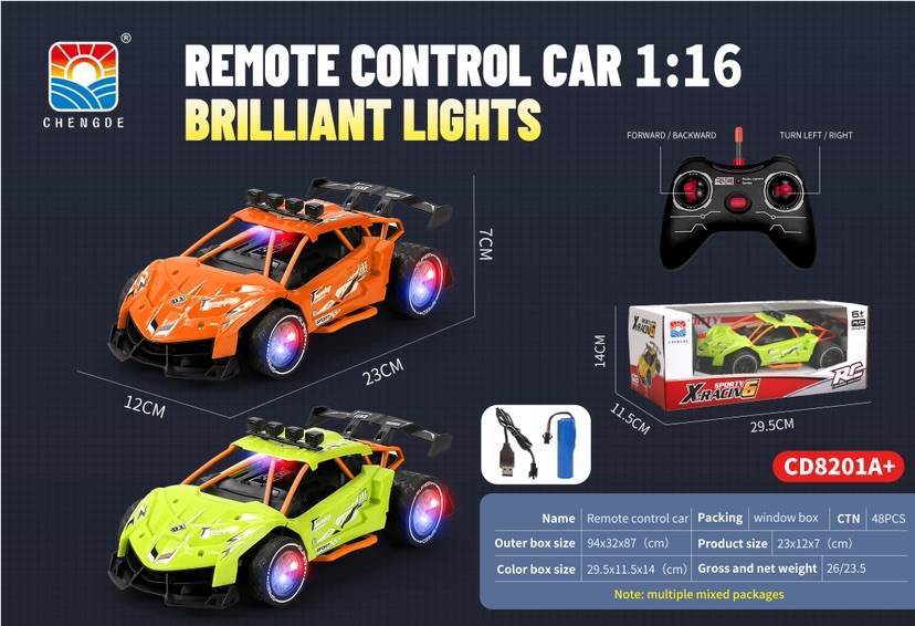 Радиоуправляемая машинка Lamborghini 1:16 с подсветкой