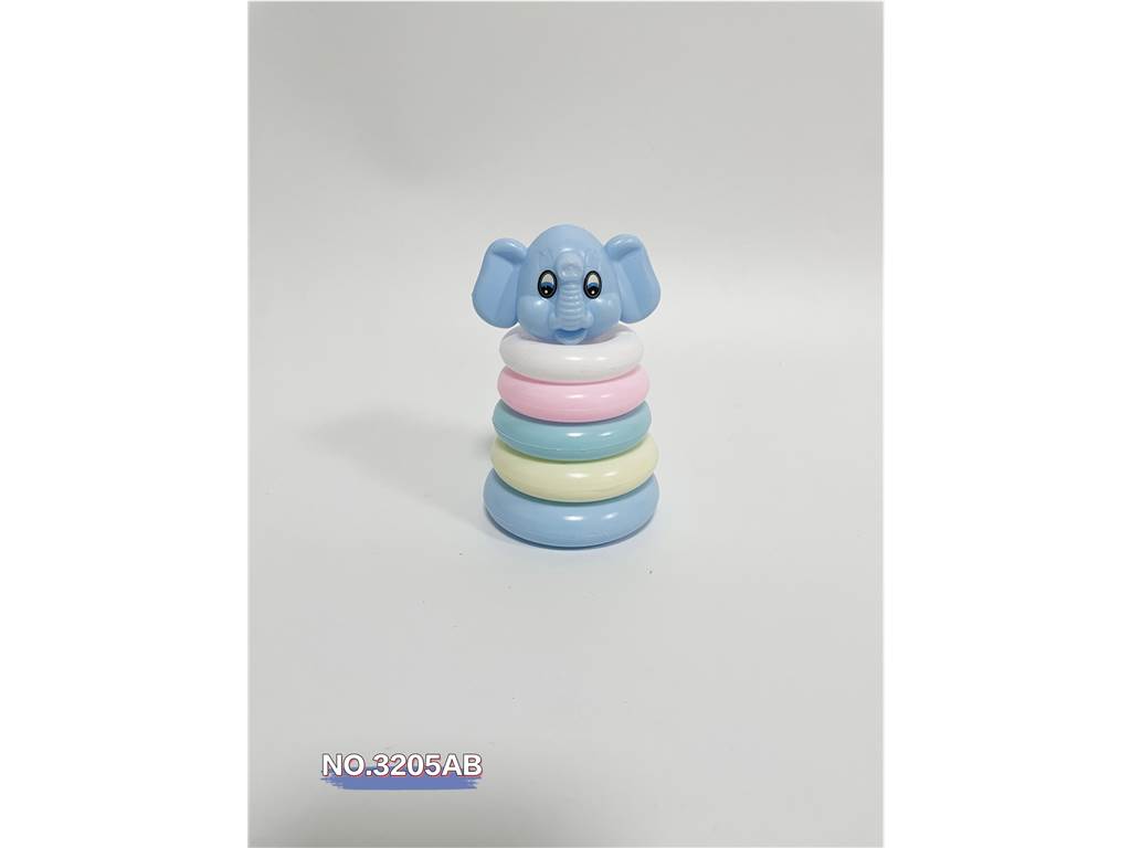 Развивающая игрушка Слоник с кольцами, 5 слоев