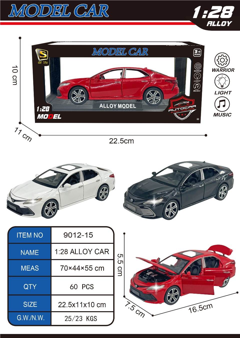 Металлическая модель Toyota 1:28