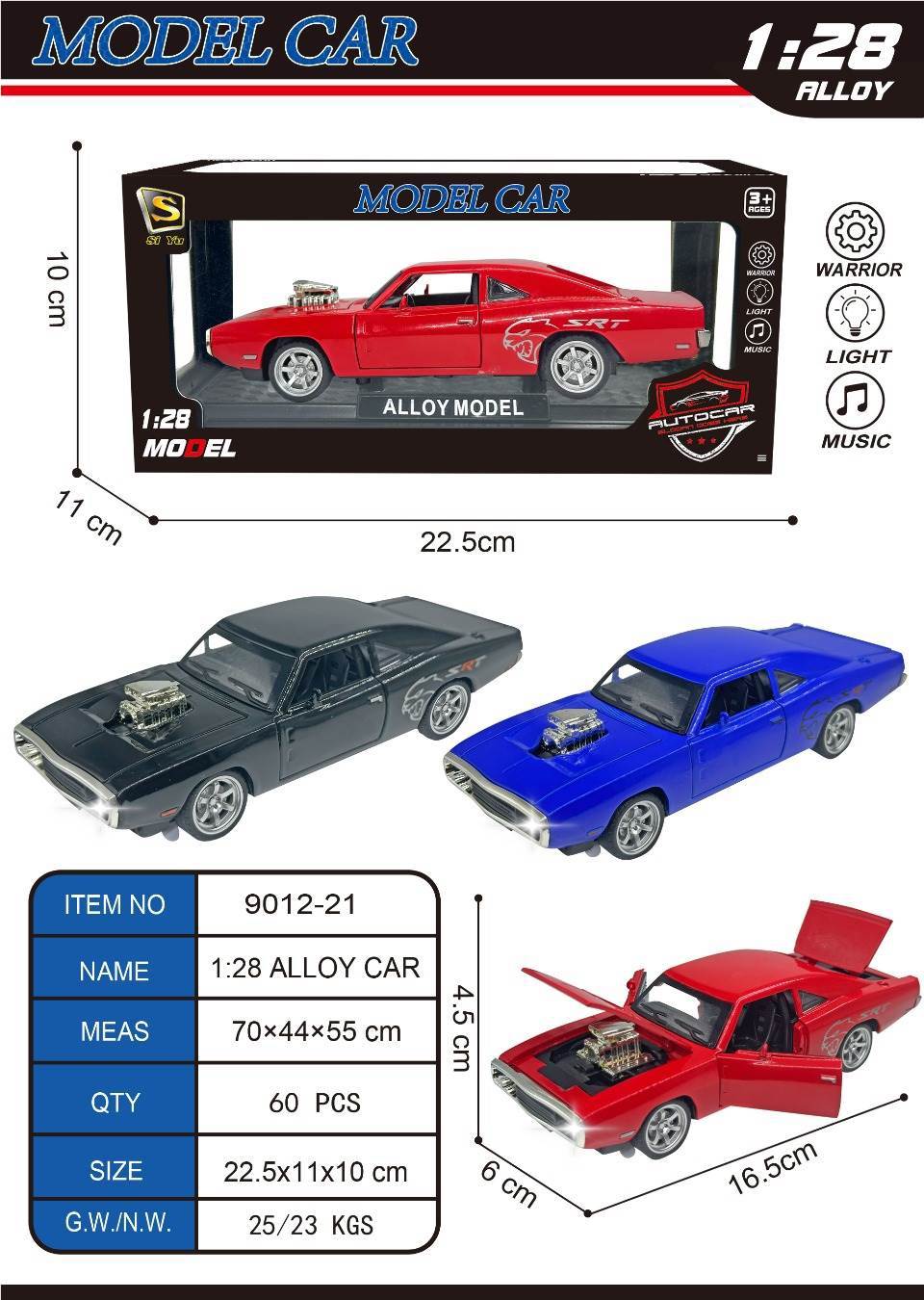Металлическая модель Dodge 1:28