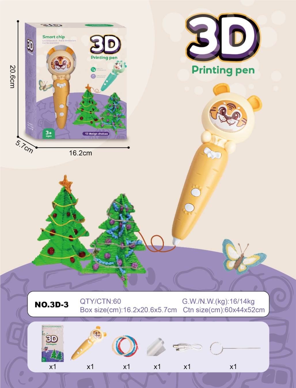 3D ручка для рисования PCL пластиком