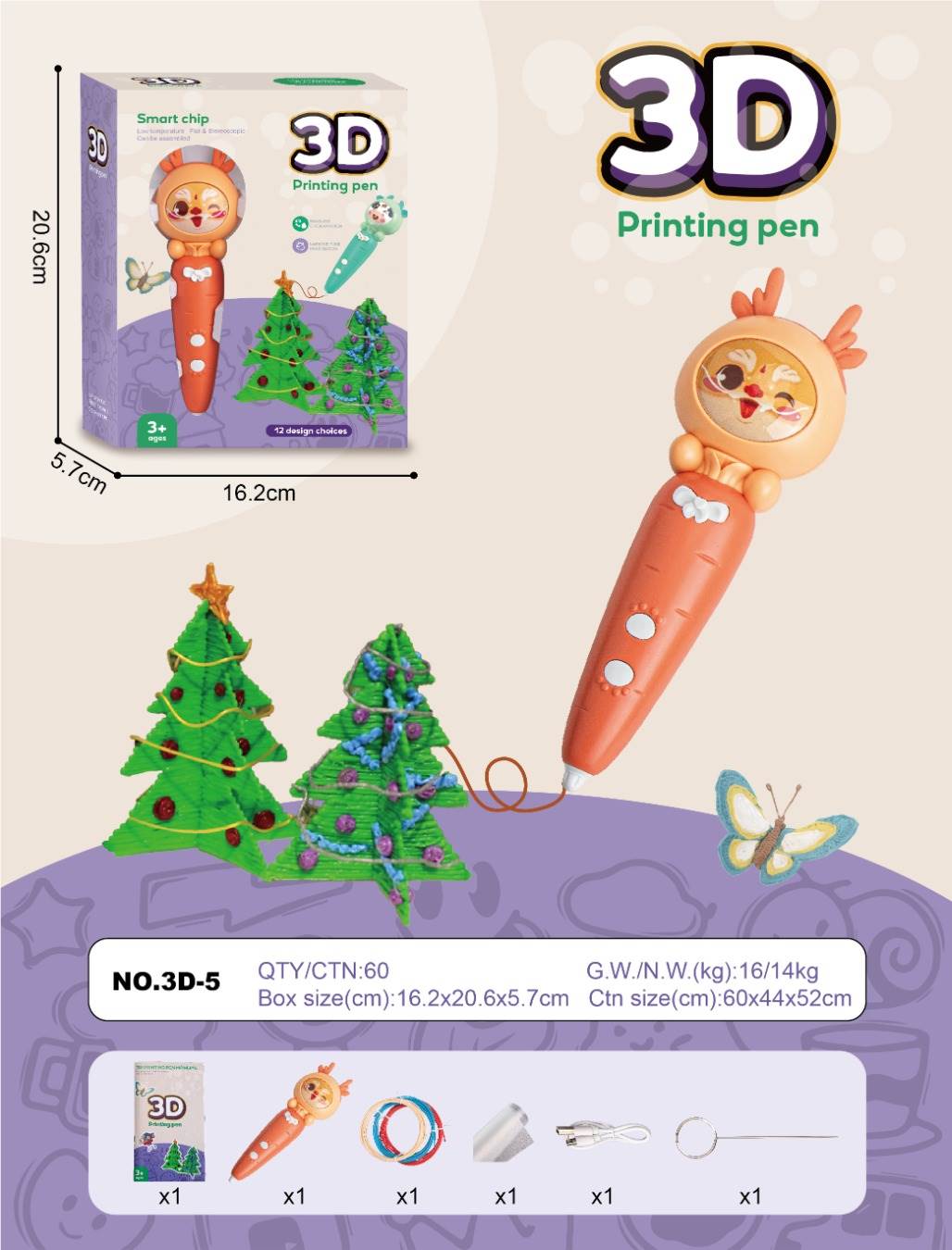 3D ручка для рисования PCL пластиком